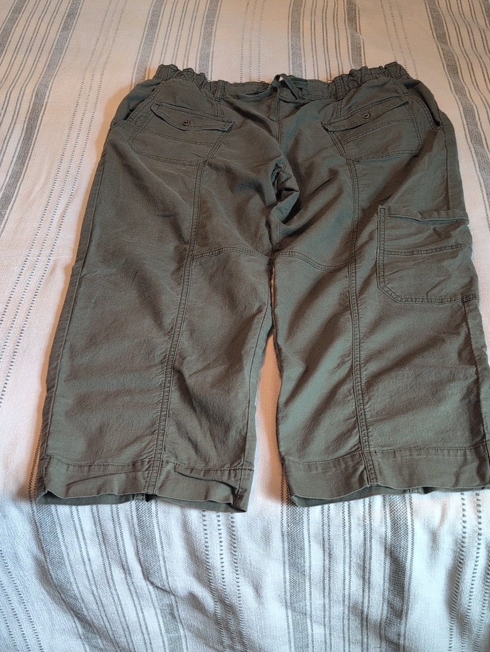 Pilcro Olive Cargo Pants with Multiple Pockets
